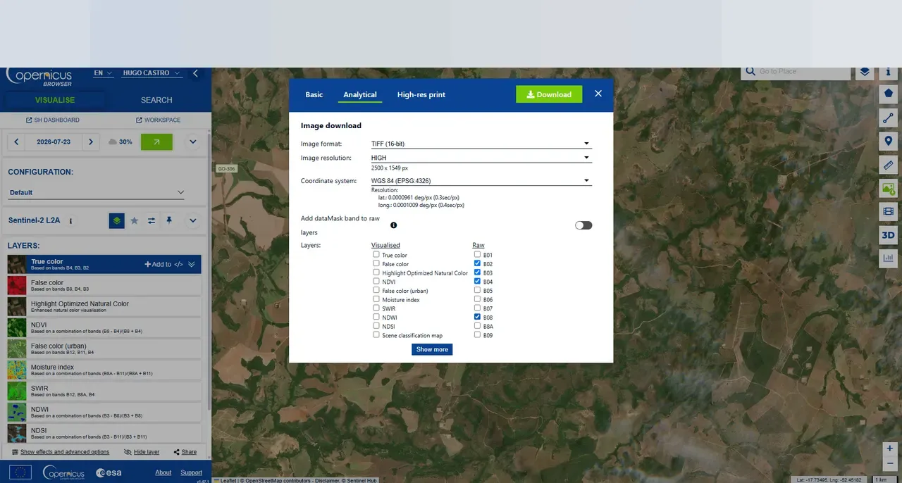 Process Sentinel-2 — passo 6