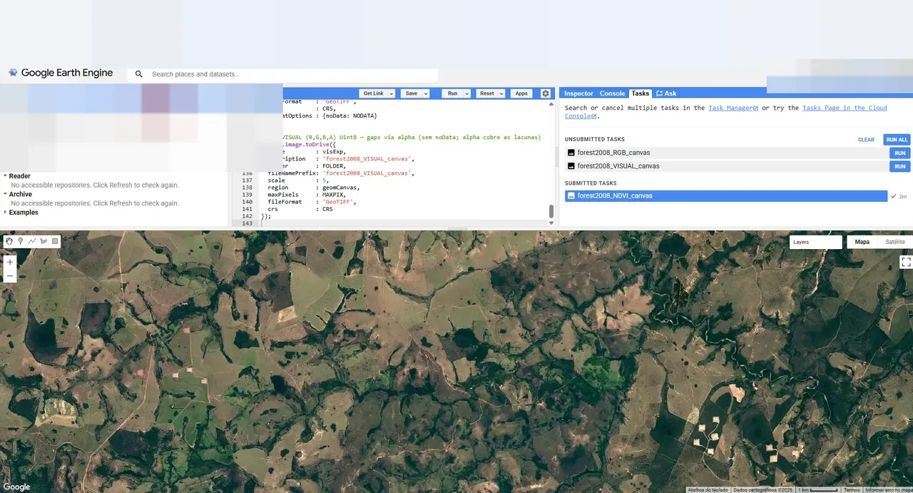 GEE Export — passo 9
